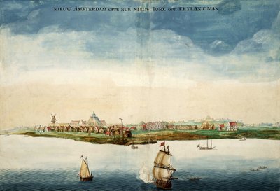 View of New Amsterdam by Johannes Vingboons
